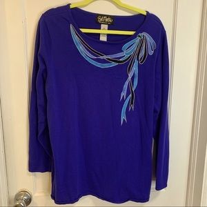 Bob Mackie wearable art plus size sweater